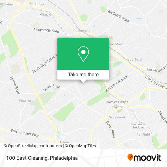 100 East Cleaning map