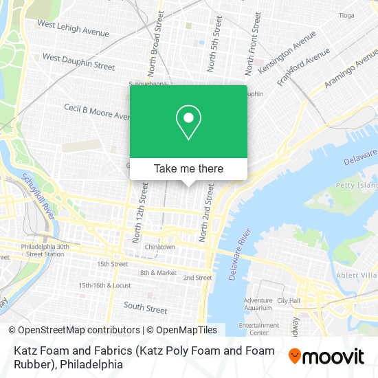Katz Foam and Fabrics (Katz Poly Foam and Foam Rubber) map