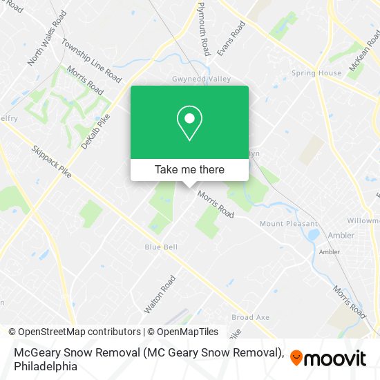 McGeary Snow Removal (MC Geary Snow Removal) map