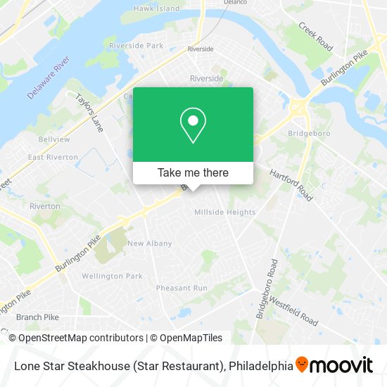 Mapa de Lone Star Steakhouse (Star Restaurant)