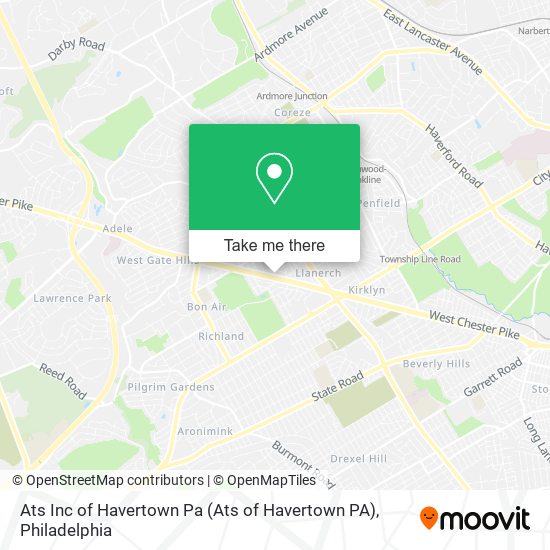Ats Inc of Havertown Pa (Ats of Havertown PA) map