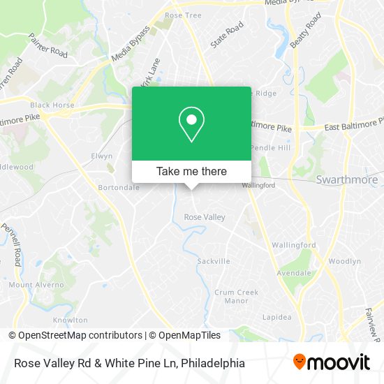 Mapa de Rose Valley Rd & White Pine Ln