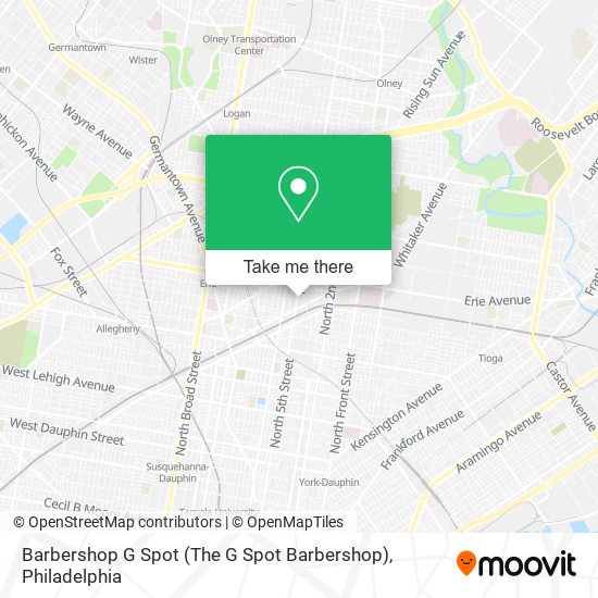 Mapa de Barbershop G Spot