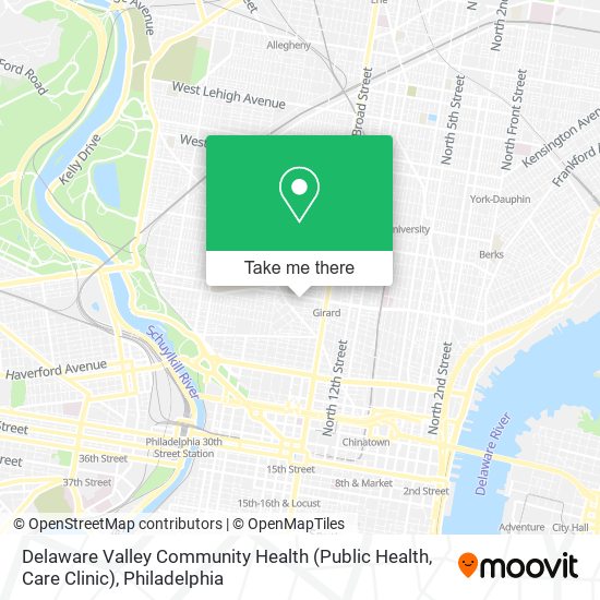 Delaware Valley Community Health (Public Health, Care Clinic) map