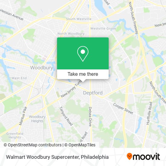 Mapa de Walmart Woodbury Supercenter