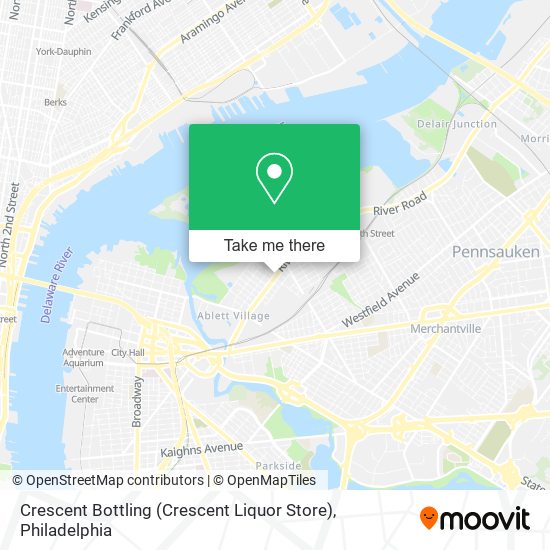 Mapa de Crescent Bottling (Crescent Liquor Store)