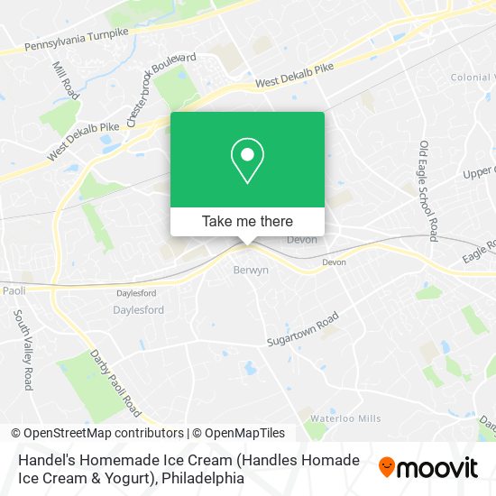 Mapa de Handel's Homemade Ice Cream (Handles Homade Ice Cream & Yogurt)