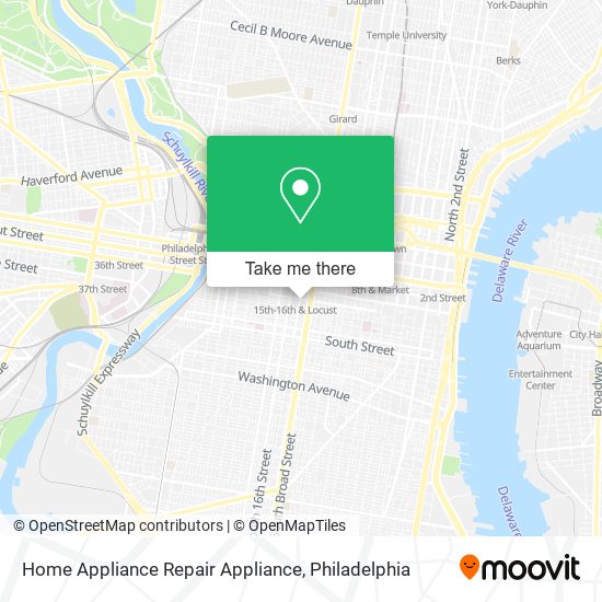 Home Appliance Repair Appliance map