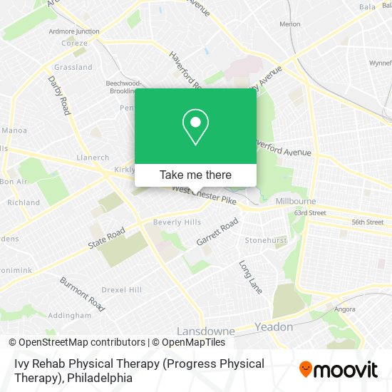 Mapa de Ivy Rehab Physical Therapy (Progress Physical Therapy)