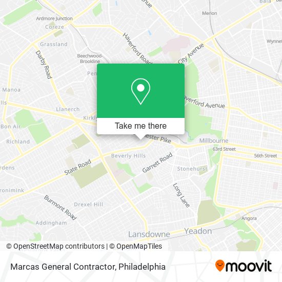 Marcas General Contractor map