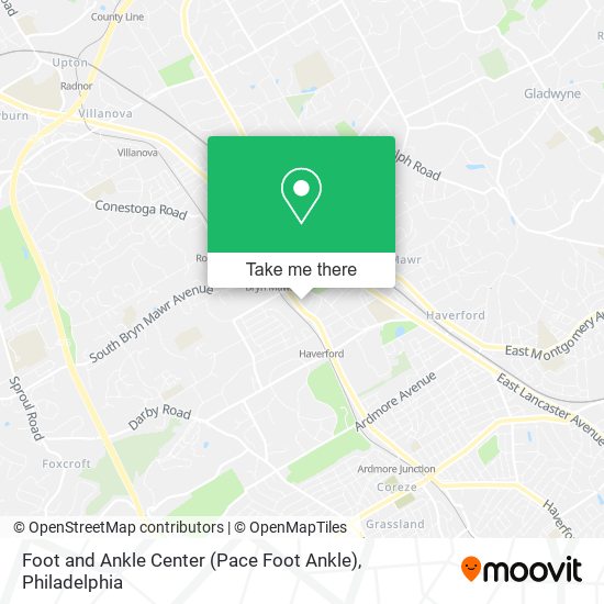 Mapa de Foot and Ankle Center (Pace Foot Ankle)
