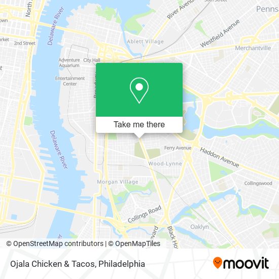 Ojala Chicken & Tacos map