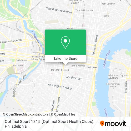 Mapa de Optimal Sport 1315 (Optimal Sport Health Clubs)