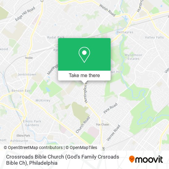 Crossroads Bible Church (God's Family Crsroads Bible Ch) map