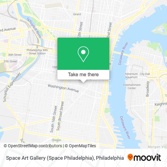 Mapa de Space Art Gallery (Space Philadelphia)