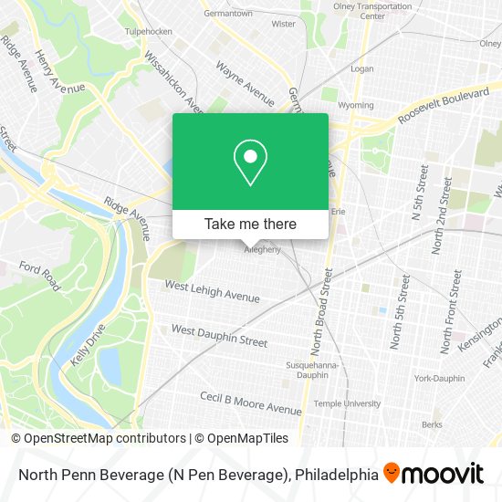 North Penn Beverage (N Pen Beverage) map