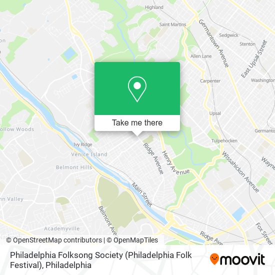 Philadelphia Folksong Society (Philadelphia Folk Festival) map