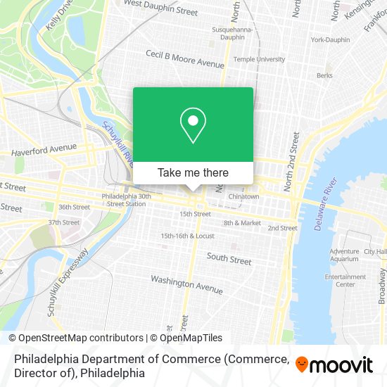 Philadelphia Department of Commerce (Commerce, Director of) map