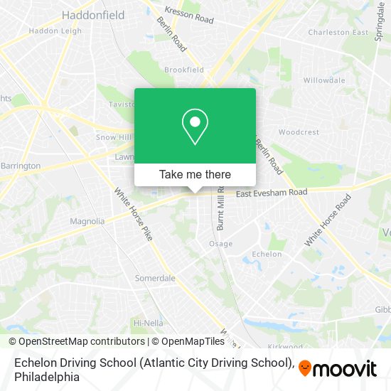 Mapa de Echelon Driving School (Atlantic City Driving School)