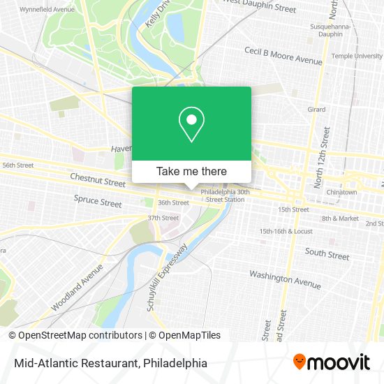 Mapa de Mid-Atlantic Restaurant