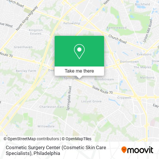 Mapa de Cosmetic Surgery Center (Cosmetic Skin Care Specialists)