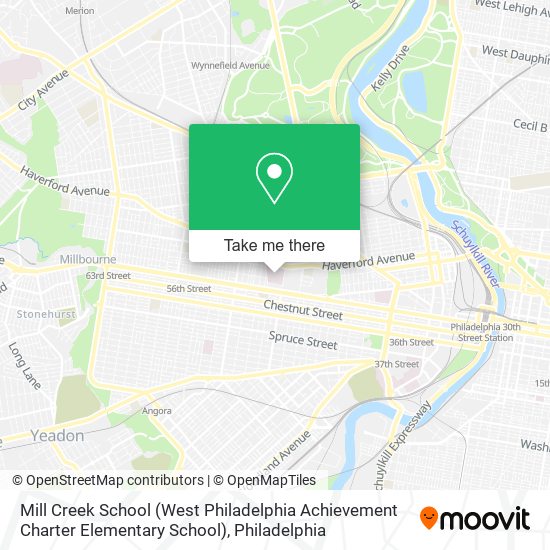 Mill Creek School (West Philadelphia Achievement Charter Elementary School) map