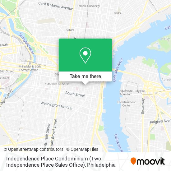 Independence Place Condominium (Two Independence Place Sales Office) map