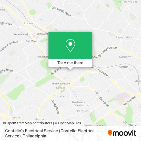 Mapa de Costello's Electrical Service