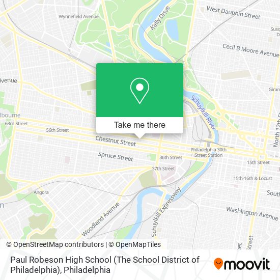 Paul Robeson High School (The School District of Philadelphia) map