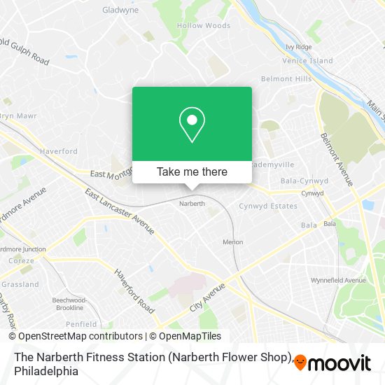 Mapa de The Narberth Fitness Station (Narberth Flower Shop)