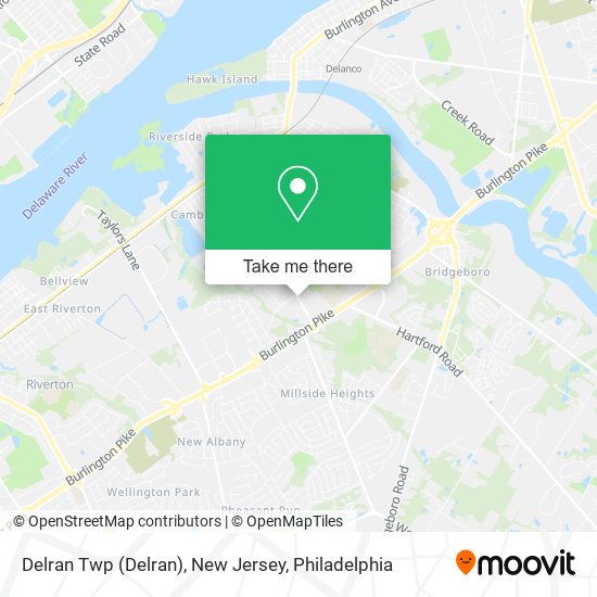Mapa de Delran Twp (Delran), New Jersey