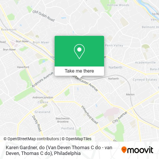 Karen Gardner, do (Van Deven Thomas C do - van Deven, Thomas C do) map