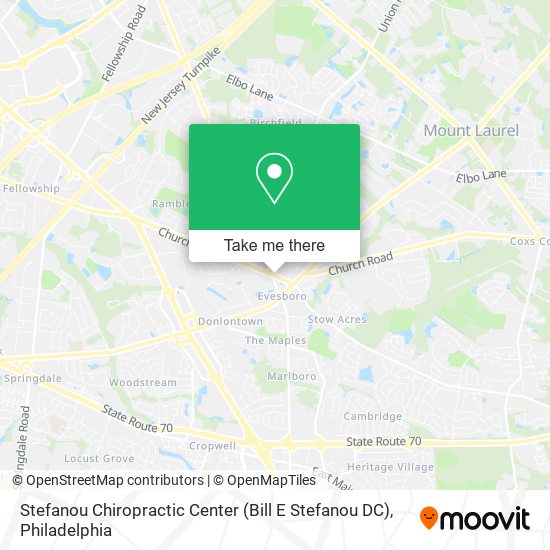 Mapa de Stefanou Chiropractic Center (Bill E Stefanou DC)