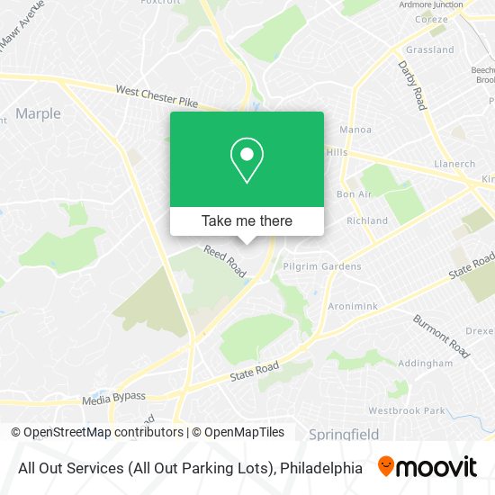 Mapa de All Out Services (All Out Parking Lots)