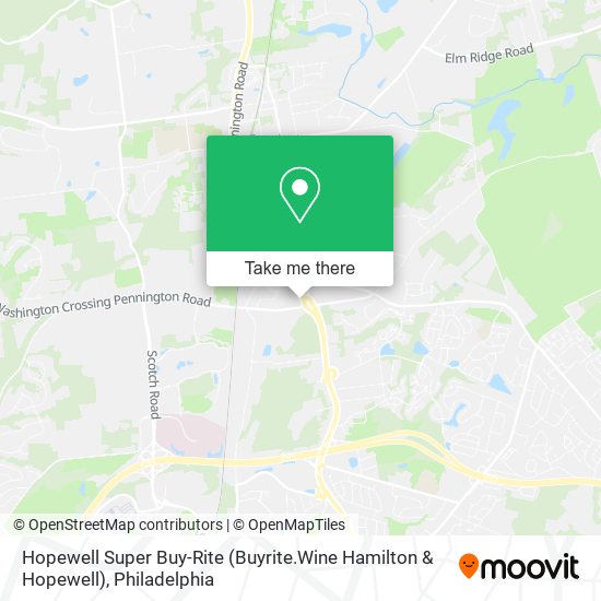 Mapa de Hopewell Super Buy-Rite (Buyrite.Wine Hamilton & Hopewell)