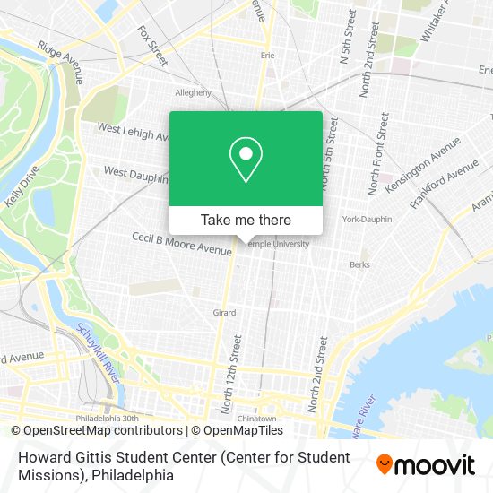 Howard Gittis Student Center (Center for Student Missions) map