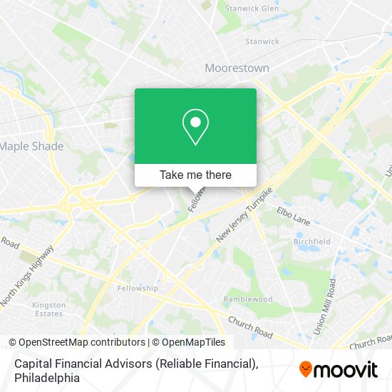 Capital Financial Advisors (Reliable Financial) map