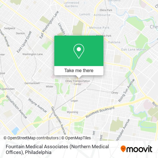 Mapa de Fountain Medical Associates (Northern Medical Offices)