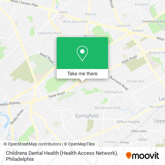 Mapa de Childrens Dental Health (Health Access Network)