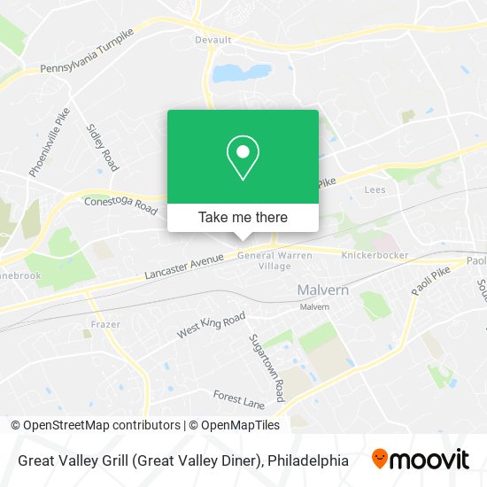 Great Valley Grill (Great Valley Diner) map