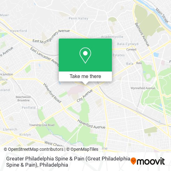 Mapa de Greater Philadelphia Spine & Pain