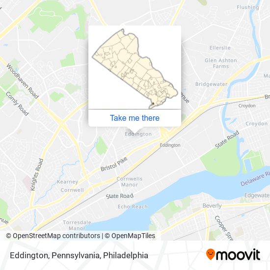 Eddington, Pennsylvania map