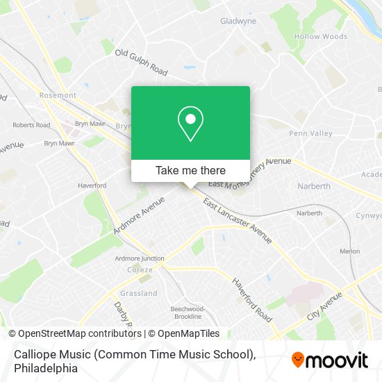 Mapa de Calliope Music (Common Time Music School)