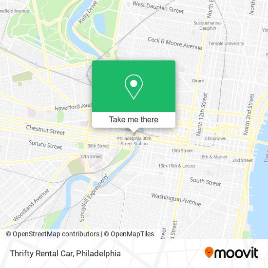 Thrifty Rental Car map