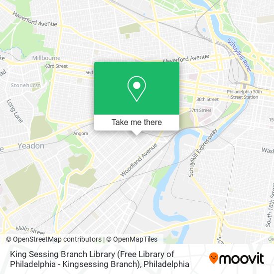 King Sessing Branch Library (Free Library of Philadelphia - Kingsessing Branch) map