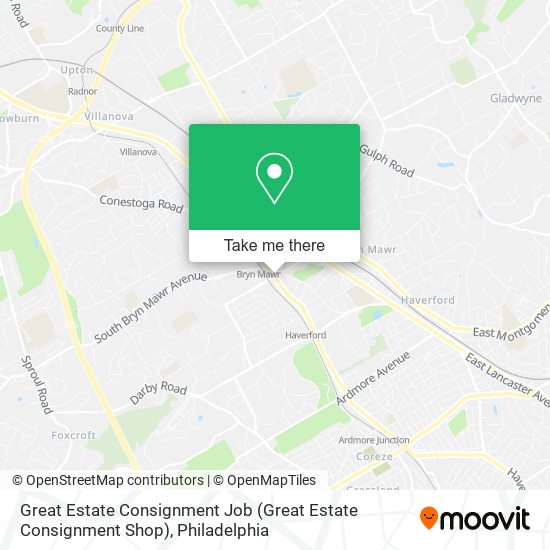 Great Estate Consignment Job map