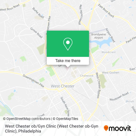 West Chester ob / Gyn Clinic map
