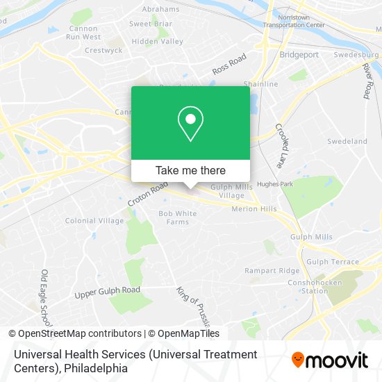 Mapa de Universal Health Services (Universal Treatment Centers)