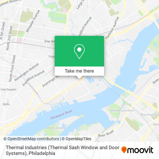 Mapa de Thermal Industries (Thermal Sash Window and Door Systems)