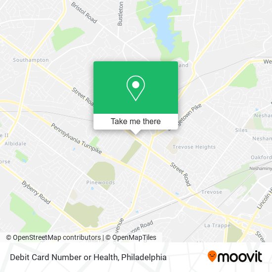 Debit Card Number or Health map
